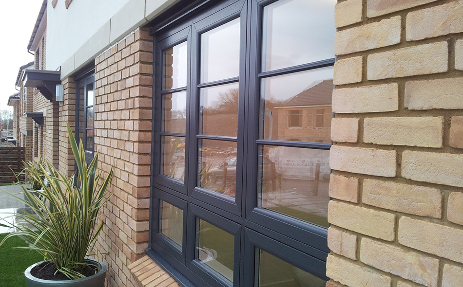 Flush Sash – Anthracite (Grained)