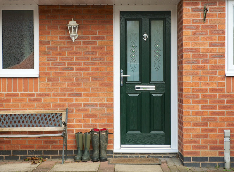 Composite Door – Dark Green