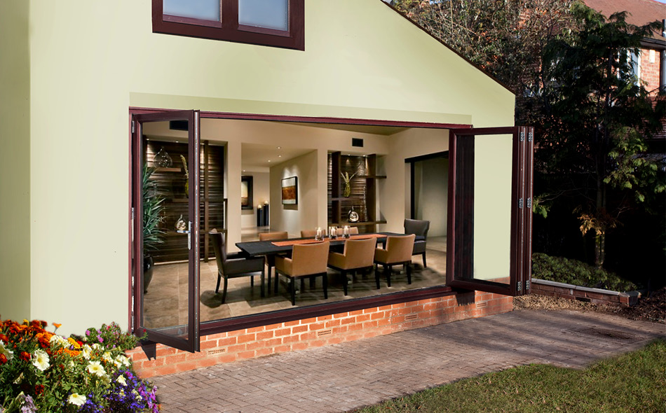 Bi-Fold Doors – Rosewood