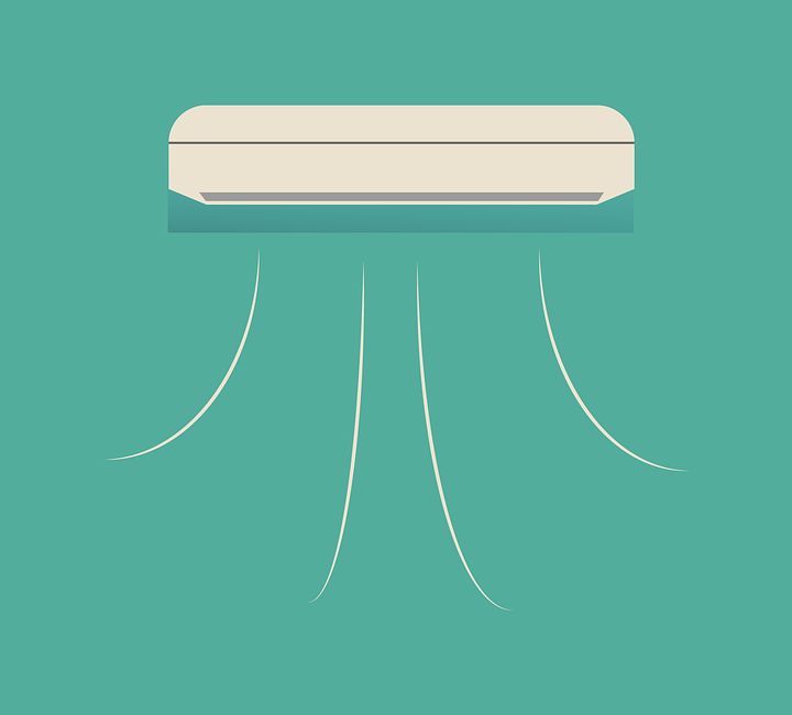 Air conditioning unit vector graphic