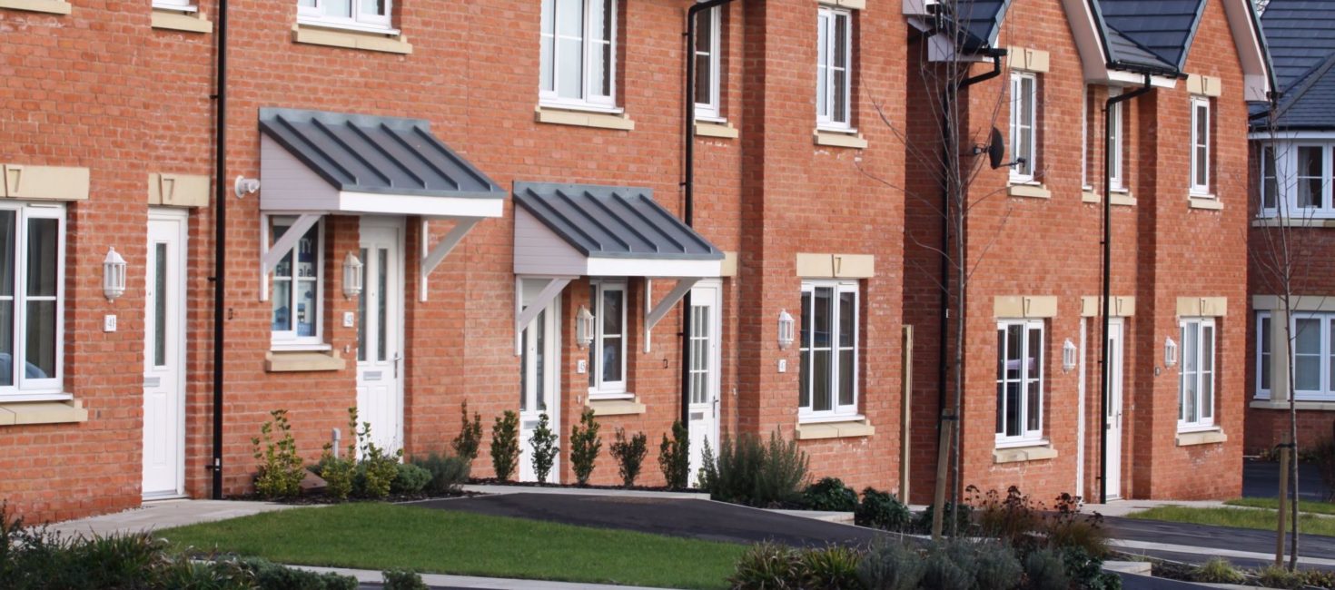 New build house with double glazing and upvc windows