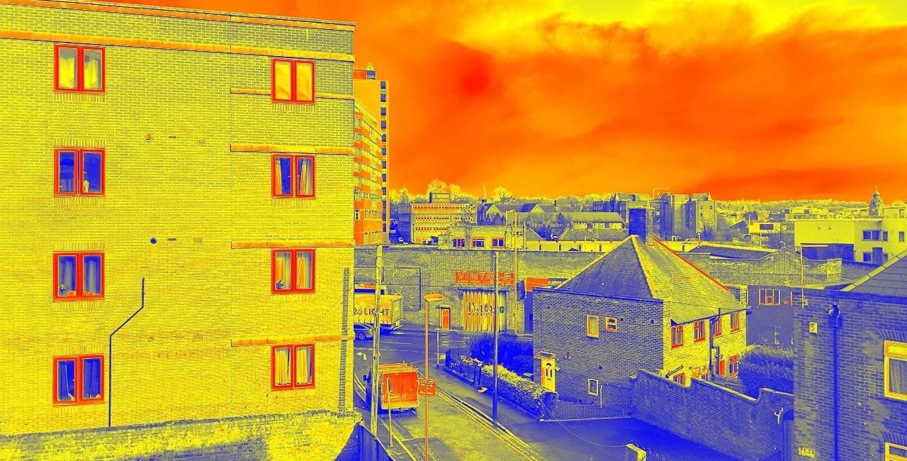 thermal image heat cold nottingham city house