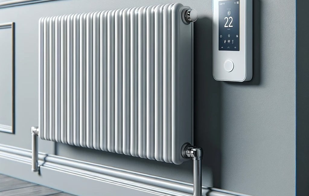 Radiator with smart thermostat